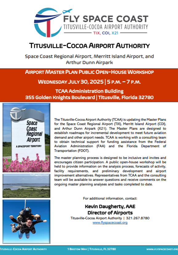 TCAA Master Plan Workshop Flyer 2025 Image TCAA Master Plan Workshop Flyer 2025 Image